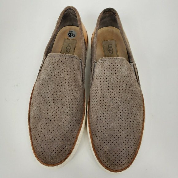Ugg Womens Adley Perf 1018375 Gray Slip On Sneakers Size 9.5 - Picture 3 of 8